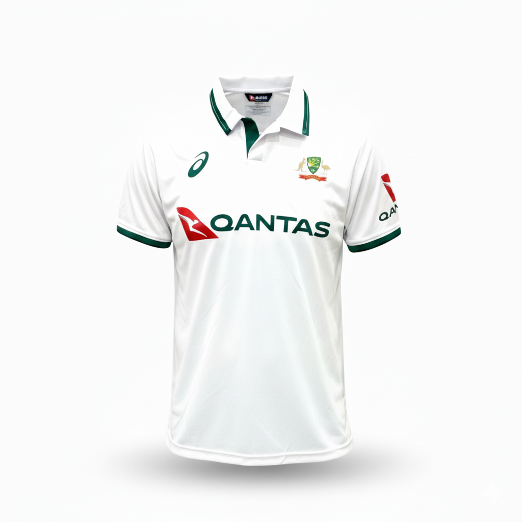 Australian Fan Jersey – Qantas & Westpac Edition (White & Yellow)