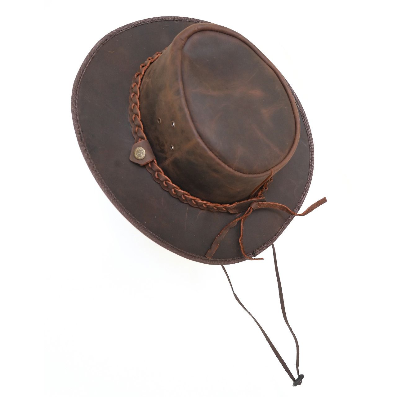Premium Handcrafted Leather Hat – Durable & Stylish Outdoor Headwear