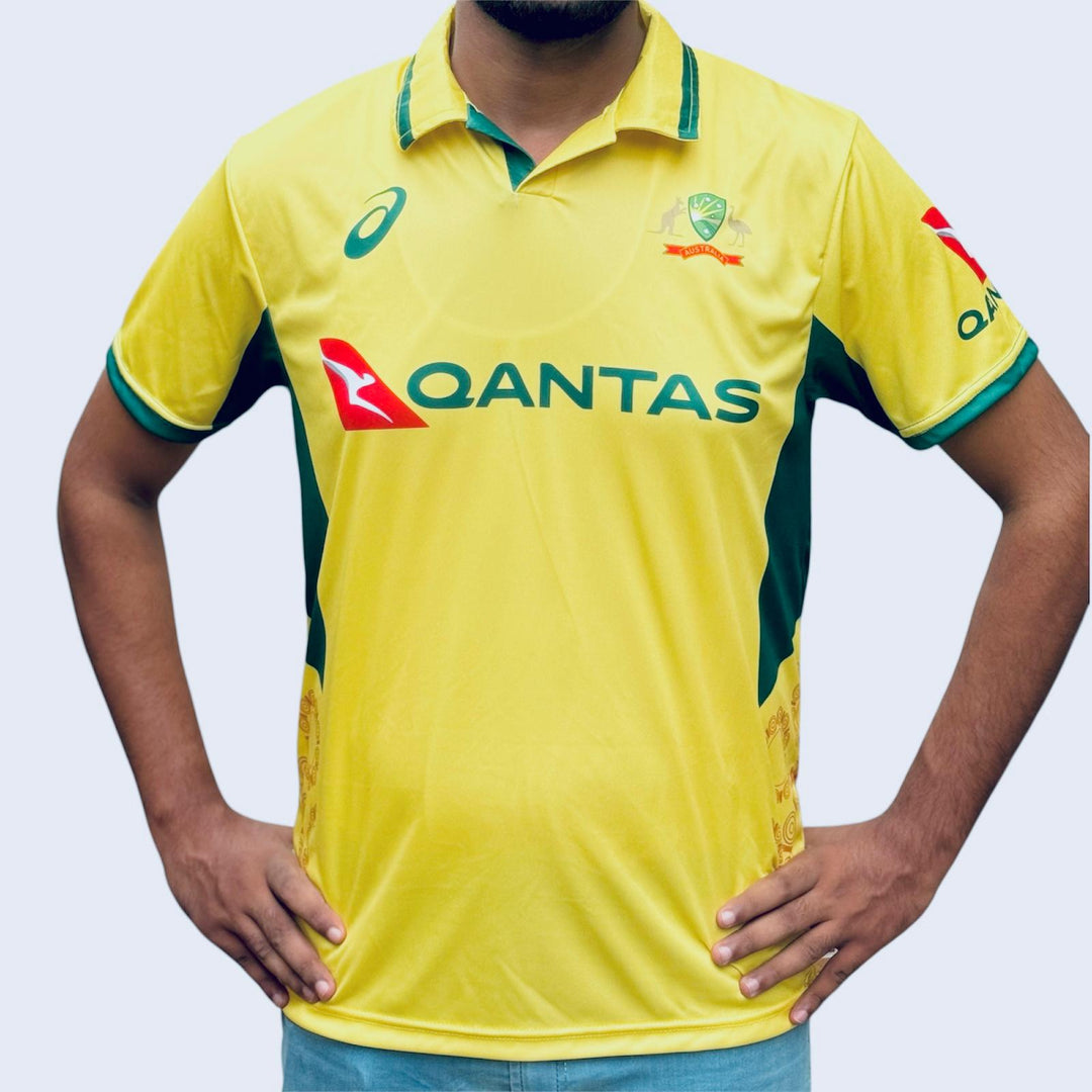 Australian Fan Jersey – Qantas & Westpac Edition (White & Yellow)