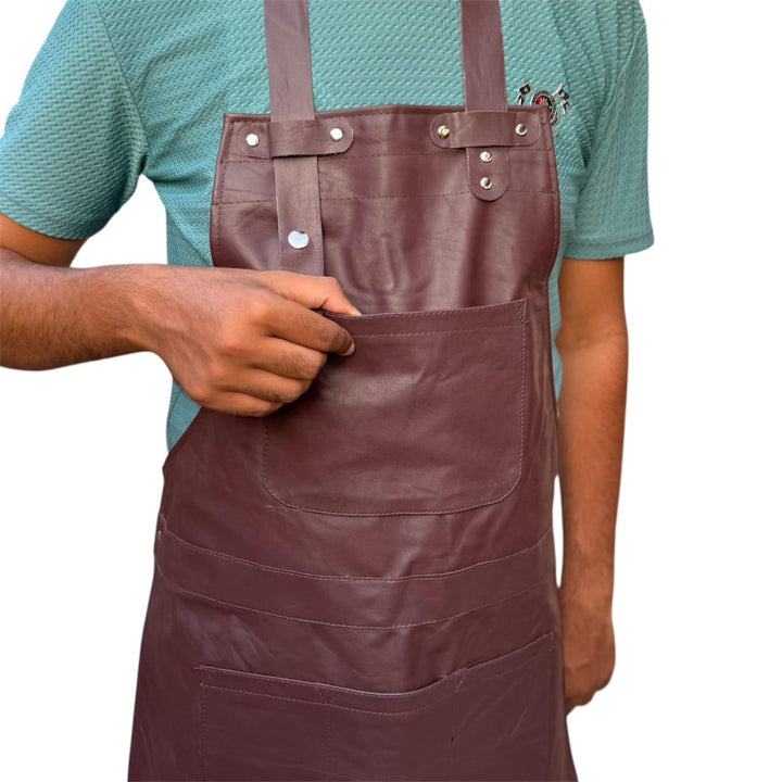 Heavy-Duty Leather Apron – Protective Workwear for Chefs, Welders & Craftsmen